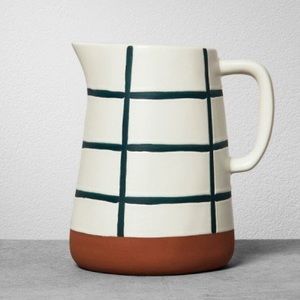 Hearth & Hand Magnolia pitcher Blue grid